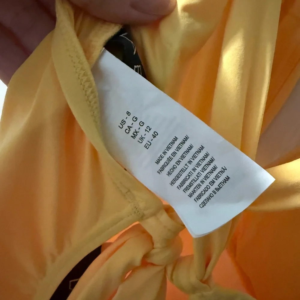 La Blanca One Piece Swimsuit in Pineapple Yellow - BNWT - Size 8 - Picture 6 of 12